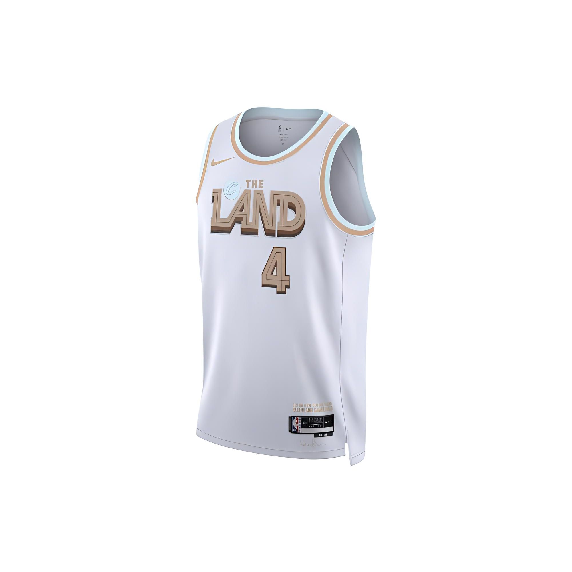 

Nike Жилет NBA Quick-Dry Printed City Edition Jersey Vest SW Fan Version сезона 2022-23 Cavaliers Mobley 4 Unisex Jersey Белый DO9589-102 M