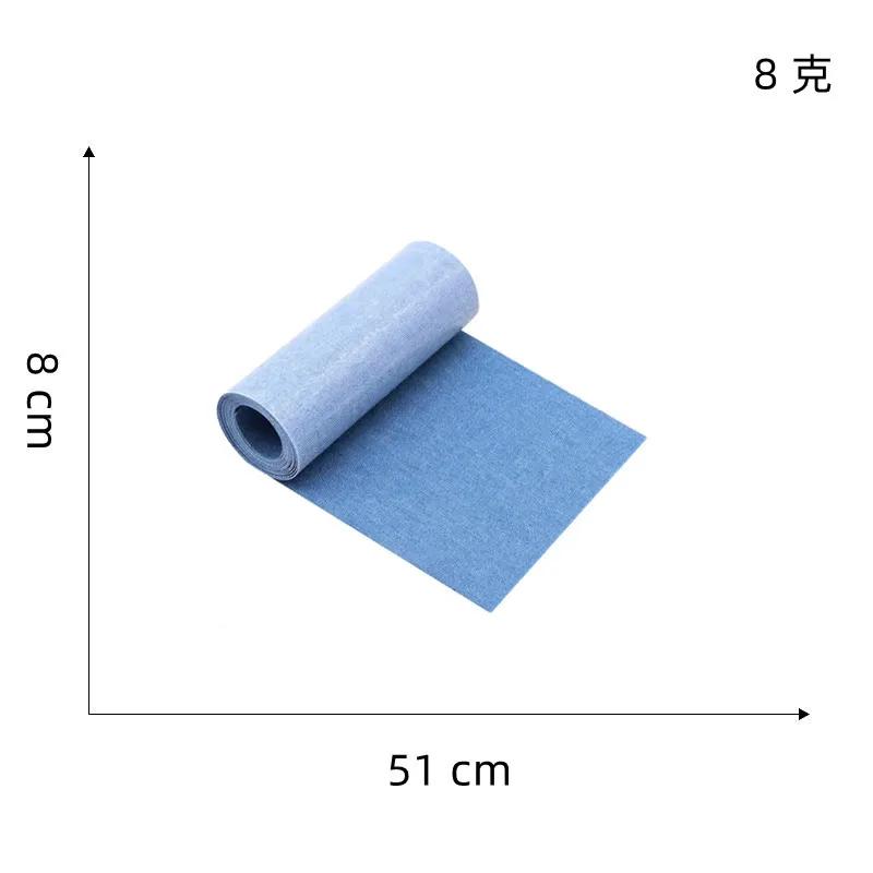1/5 Rolls of Jean Iron-On Patches 8x50cm Denim Repair Patches Clothing Self-Adhesive DIY Sew-On/Iron-On Cloth for Jackets Jeans