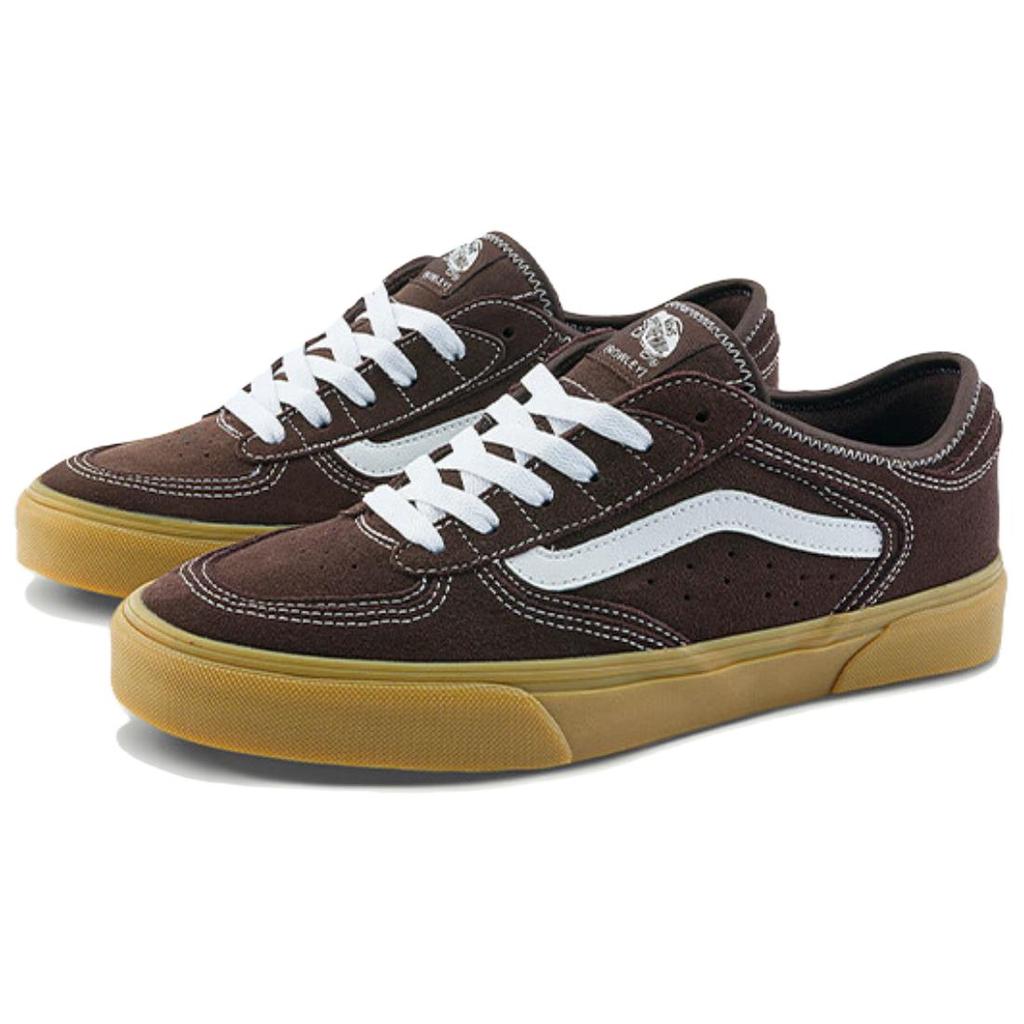 Vans Rowley Leather Comfortable Casual Low Top Skate Shoes Unisex Sneakers Black VN0A4BTTE2M