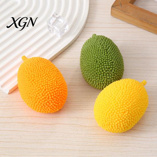 Flour Filled Stress Ball Simulation Jackfruit Squeeze Toy Anxiety Relief Soft TPR Decompression Simulated Fruit Sensory Hand Exercise