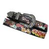 Bohemian Graffiti Rhinestone Leather Belt - Casual & Versatile European-American Style