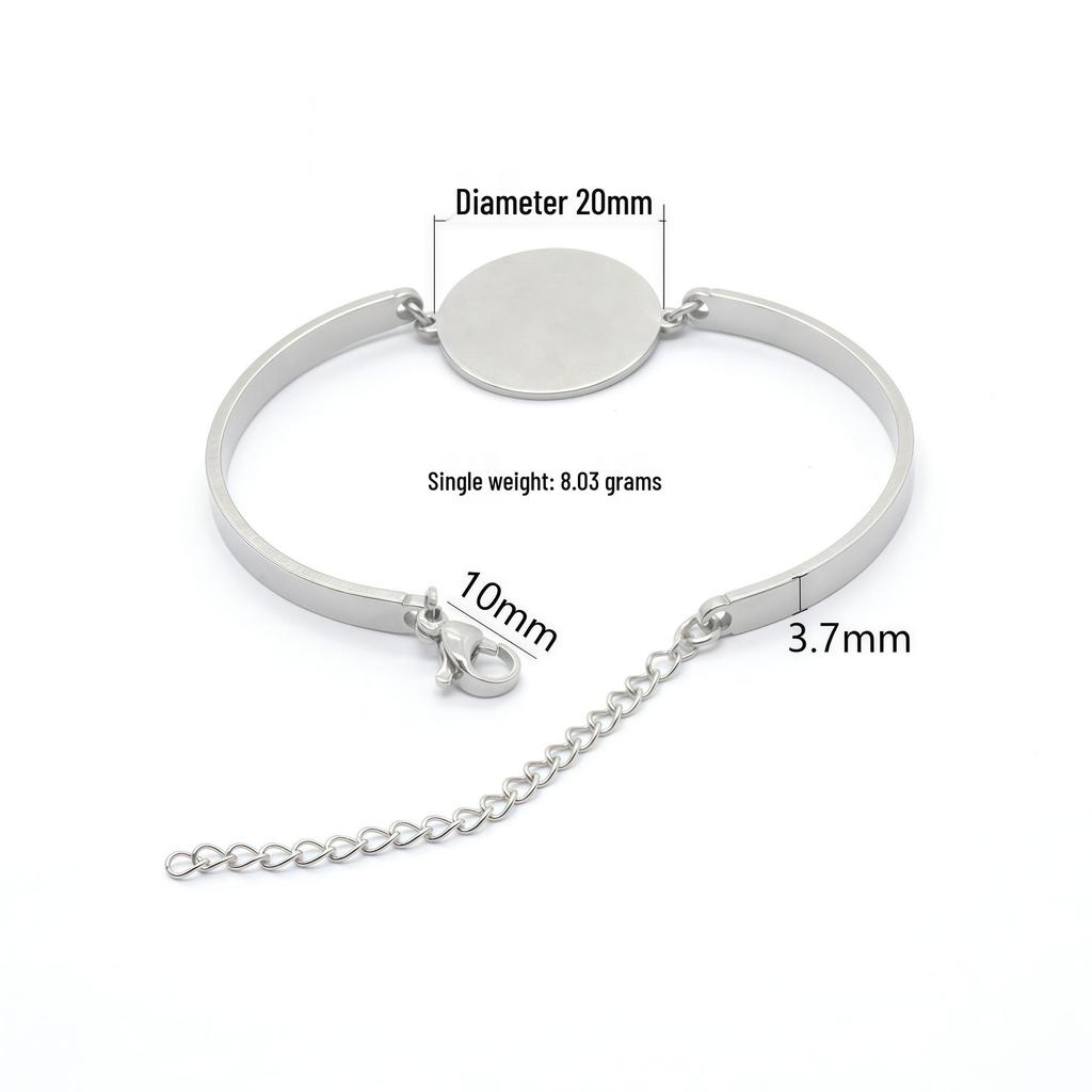 Edelstahl Mode DIY Armband Basis, Schmuckzubehör - Auf Lager