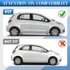 For Toyota Yaris Hatchback 2006-2014 Car Roof Rubber Drip Side Finish Moulding Seal Strip Trim Black 2PCS