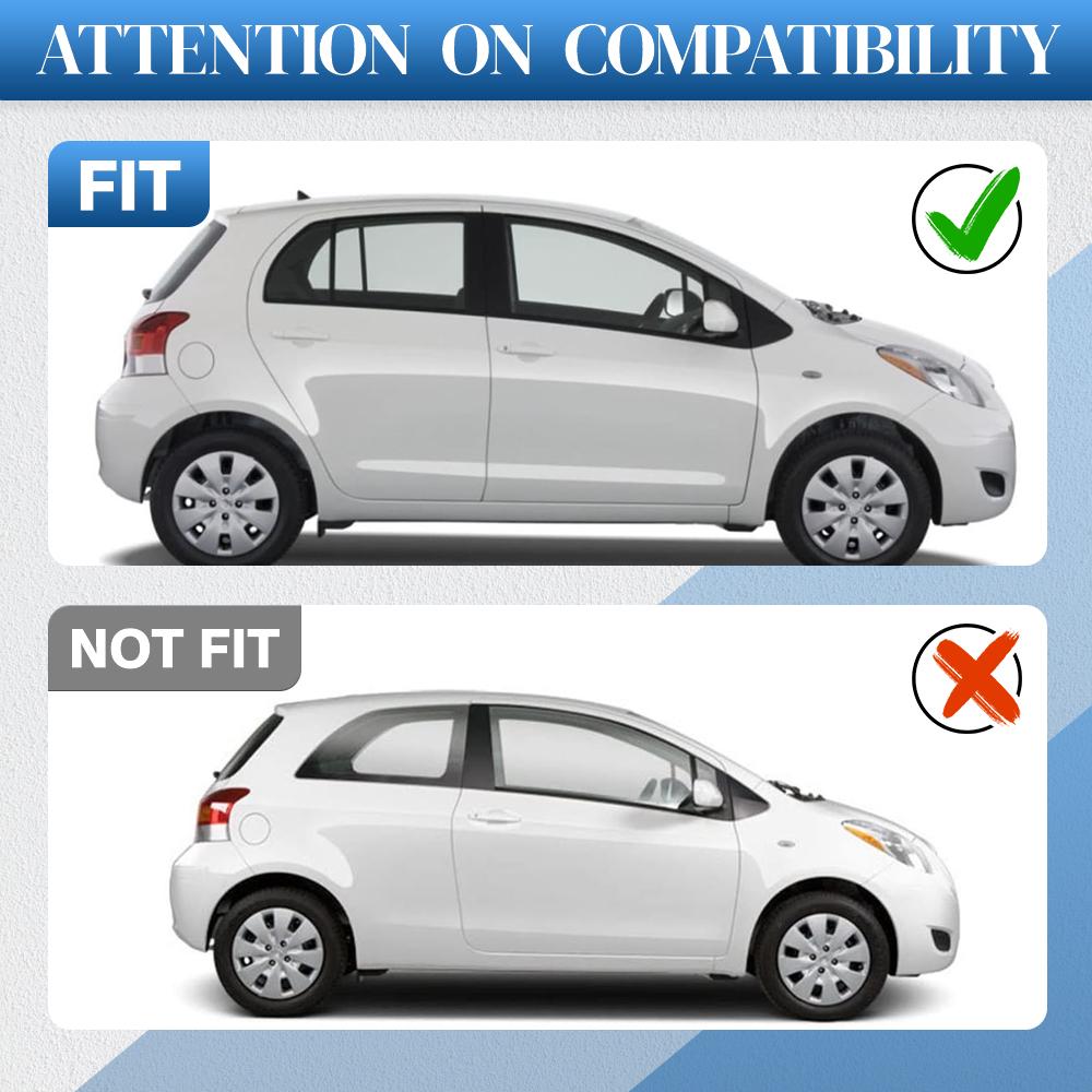 For Toyota Yaris Hatchback 2006-2014 Car Roof Rubber Drip Side Finish Moulding Seal Strip Trim Black 2PCS