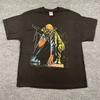 NWOT Vintage Y2K Thunder Brand Lightning Demon Nosferatu Hemd XL 23x29 Schwarz