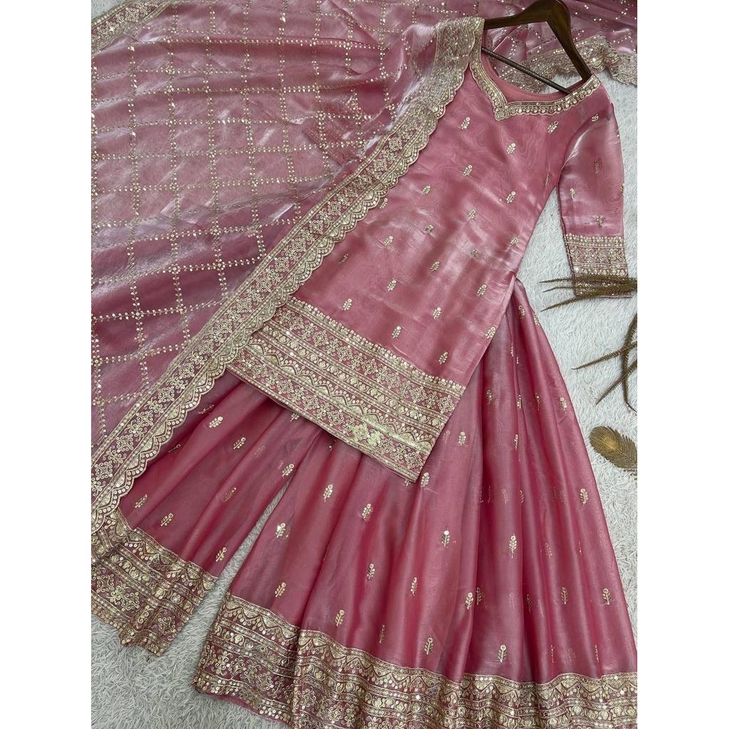 Pakistani Party Wear Designer Salwar Kameez Indian Bollywood Ethnic Palazzo Suit