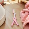 Letter Shape Pet Toy A-Letter Dog Chew with Braided Rope, Tug of War Boredom Puppy Teeth Cleaning Toy, for Small Medium Breed Dogs