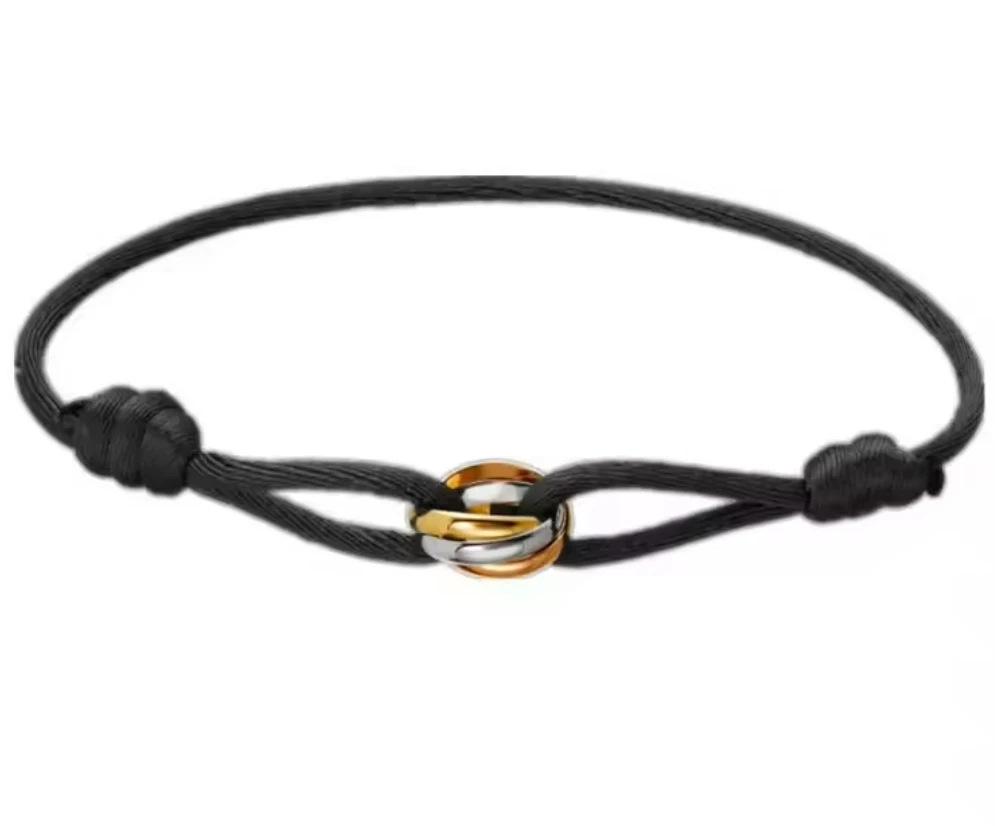 

Розкішний браслет для пари Ka s Premium Триколірний Трикільцевий