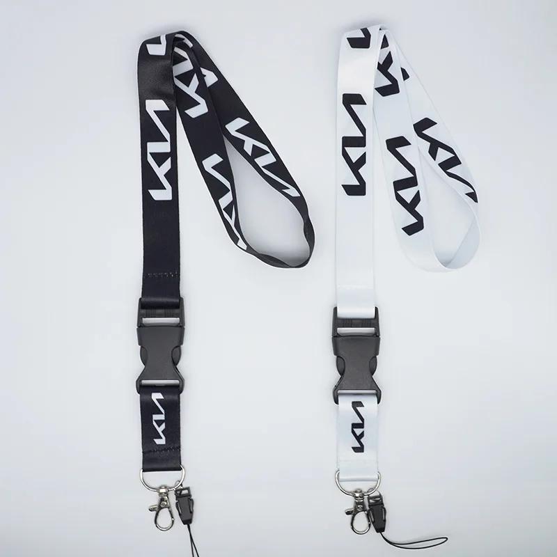 AHM1 Correa para el Cuello Lanyard Llavero para Teléfono Tarjeta de Identificación de Trabajo Cuerda para Colgar Para Kia Ceed Cerato Sportage Picanto Seltos Soul Rio 3 4 5 2021 2020