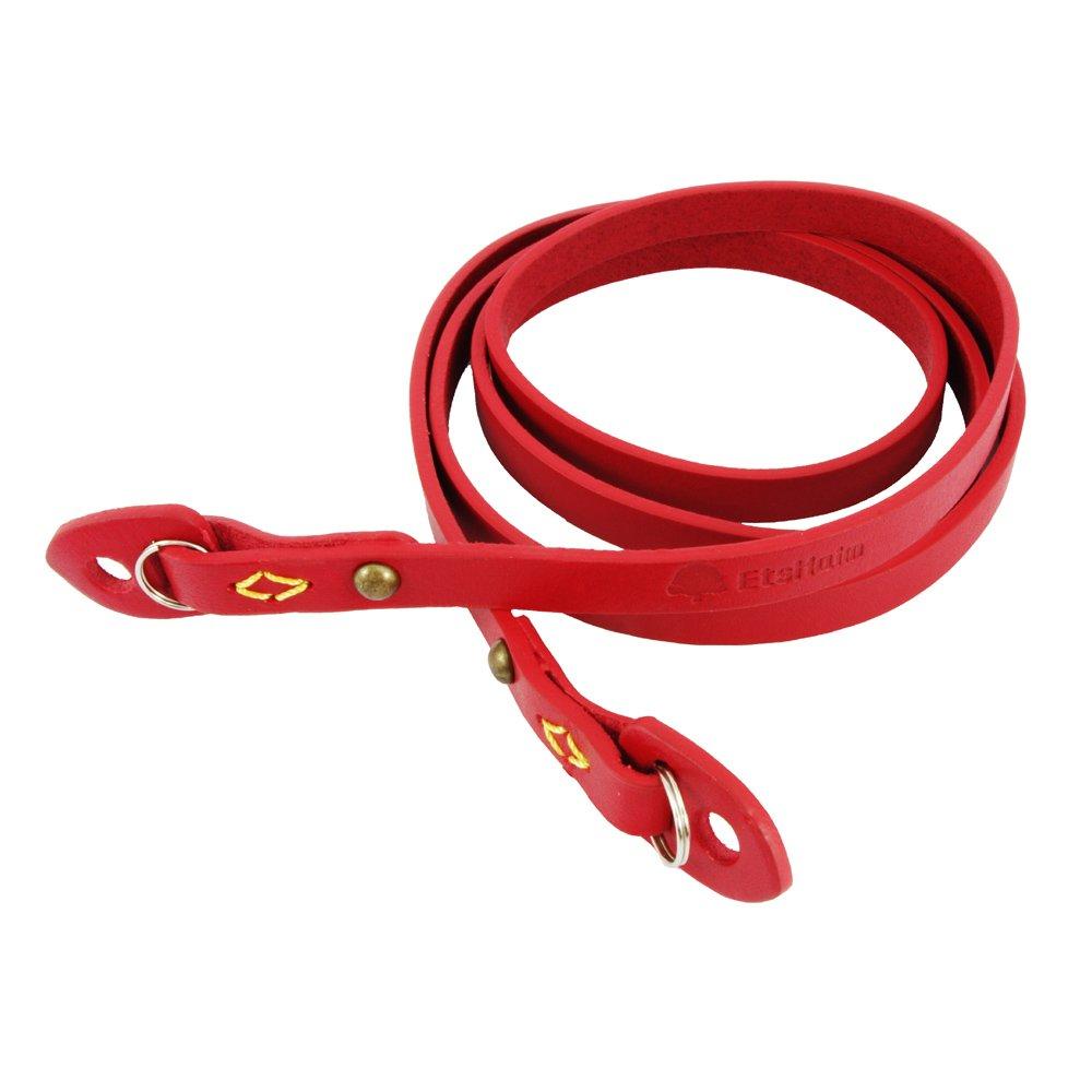 KING Etshaim Mirrorless Camera Neck Genuine RED Rigel-10LN Strap, Red, Leather, M-7661