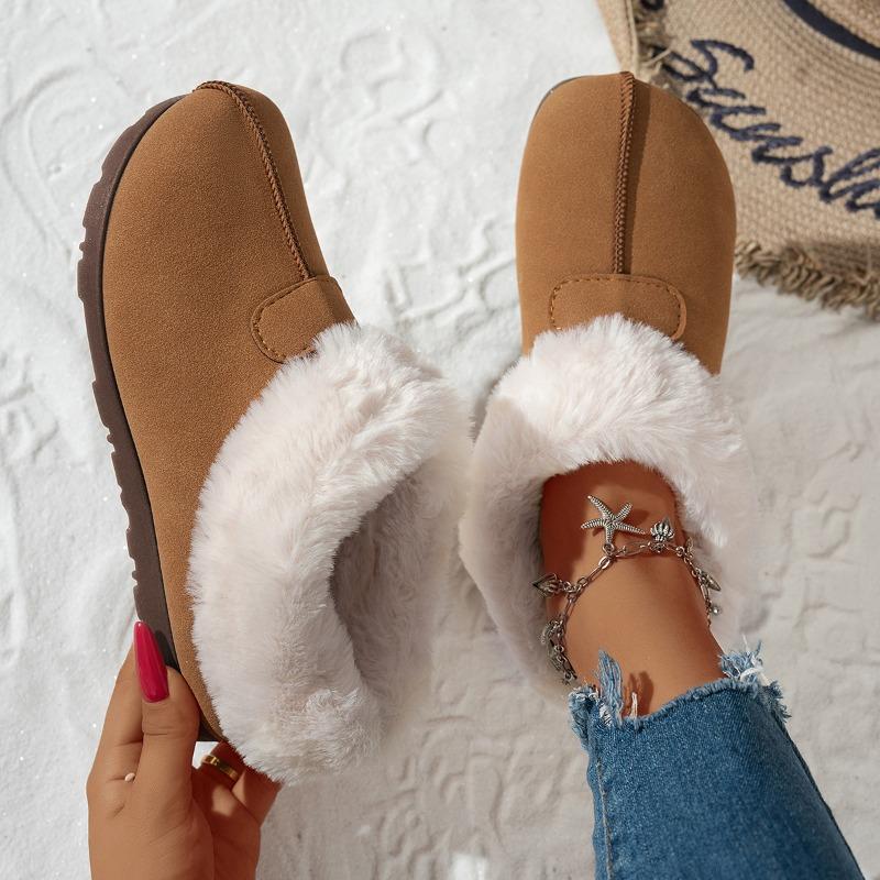 

Fleece student college snow boots women s winter warm trend cotton shoes one pedal fluffy shoes cold 42 хакі
