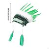 Feather Headdress Indian Hair Accessories for Cosplay Carnival Stage Performance