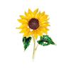 Vibrant Daisy Inspired Pin Handcrafted Floral Design Sturdy Metal Accessory For Casual Or Formal Occasions