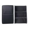 Center Console Armrest Cover with Elastic Hold and Slip On Fit, Vehicle Armrest Lid Cover In Black Stitched Style for Cabin Use