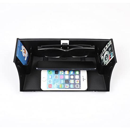 MUMAREN Center Console Storage Box for Land Rover Defender Central Control Storage Custom Interior Storage with Inner Pad and Made of and Stylish