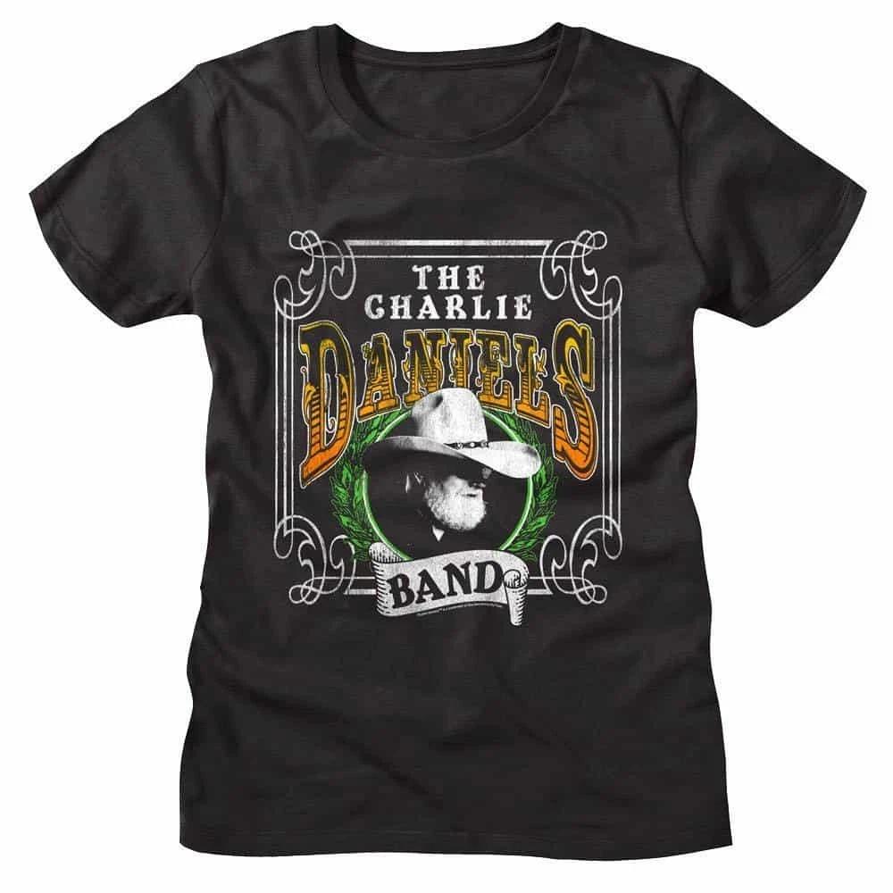 Charlie Daniels Band Leaf Wreath Women s T Shirt M