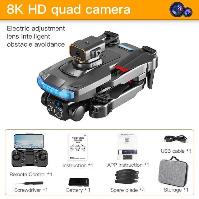 2026 New P15 Mini Drone GPS Professional 8K Hd Camera Obstacle Avoidance Aerial Photography Brushless Foldable Quadcopter Gift Toy