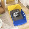 Litter Box Open And Easy To Clean Semi-Closed Extra Large Sloth Litter Box Spatter-Proof Pet Cat Potty