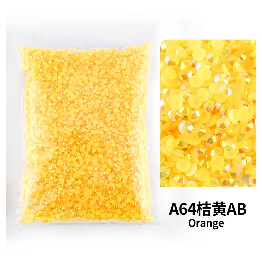 Wholesale Bulk Resin Rhinestone Jelly Color AB transparent AB 2mm,3mm,4mm,5mm,6mm Facets FlatBack Nail Art Garment Decoration