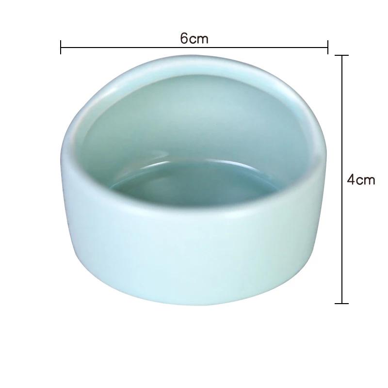 Ceramic Hamster Bowl Food Dish Non Tip Small Animal Bowl For Gerbil Chinchilla Rat Ferret Hedgehog Prevent Food Splashing