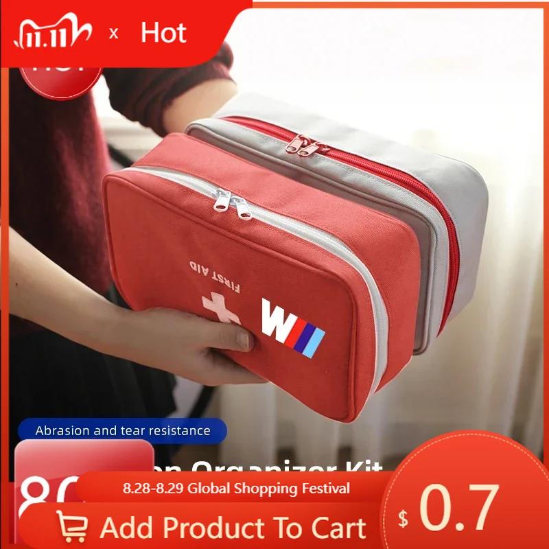 Car Sticker Hot 2025 First Aid Medicine Storage Bag Outdoor Home Travel Medical Kit For BMW Power Performance M4 M3 M5 M6 F30 F1