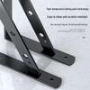 Wall-mounted Triangle Iron Bracket: Right Angle Shelf Support and Load-bearing Storage