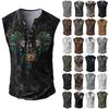 Mens Summer Surf Beach Tank Top Large Size Casual Breathable Sleeveless Top Loose  Print Tank Top Man Shirt