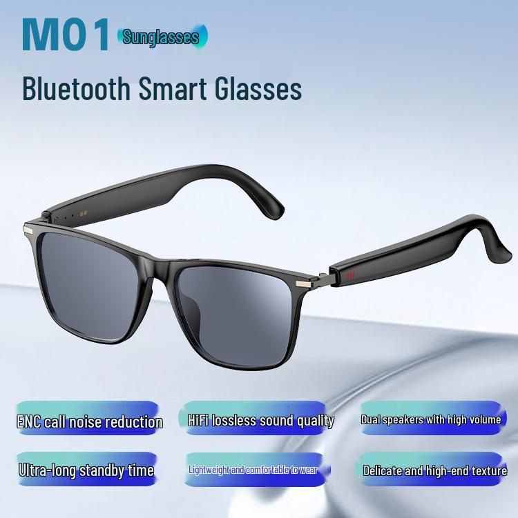 AI Translation Smart Glasses: Noise-Canceling Calls, Music, Meeting Notes, Ultra-Long Battery, Bluetooth-Enabled