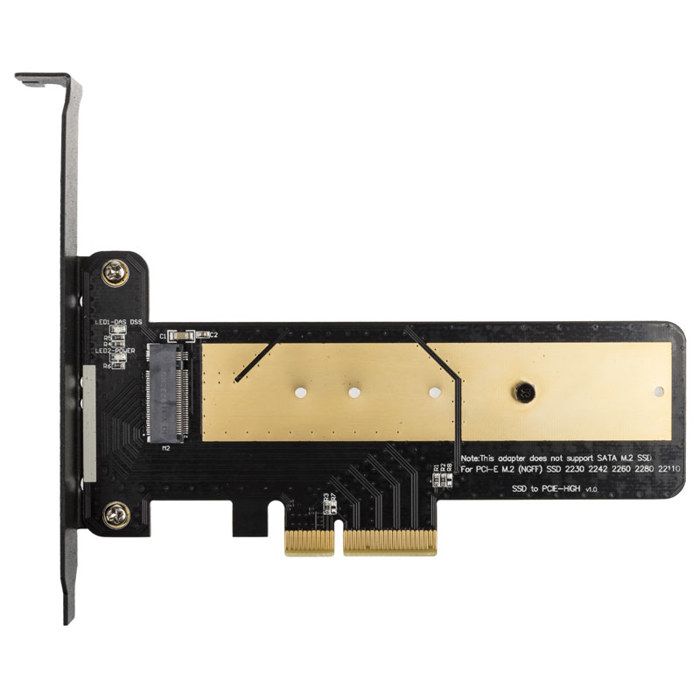 AKASA M.2 X4 Carte Adaptateur PCI-E 3.0 - PCB Noir