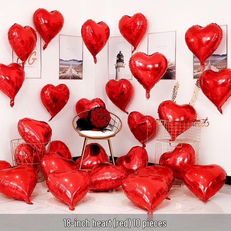 

Набор фольгированных шаров в форме сердца 18 дюймов для свадеб и дней рождения