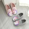 Einhorn Cartoon Kinder Hausschuhe für Mädchen Geschlossene Ferse Indoor Leise Baumwollschuhe Herbst Winter