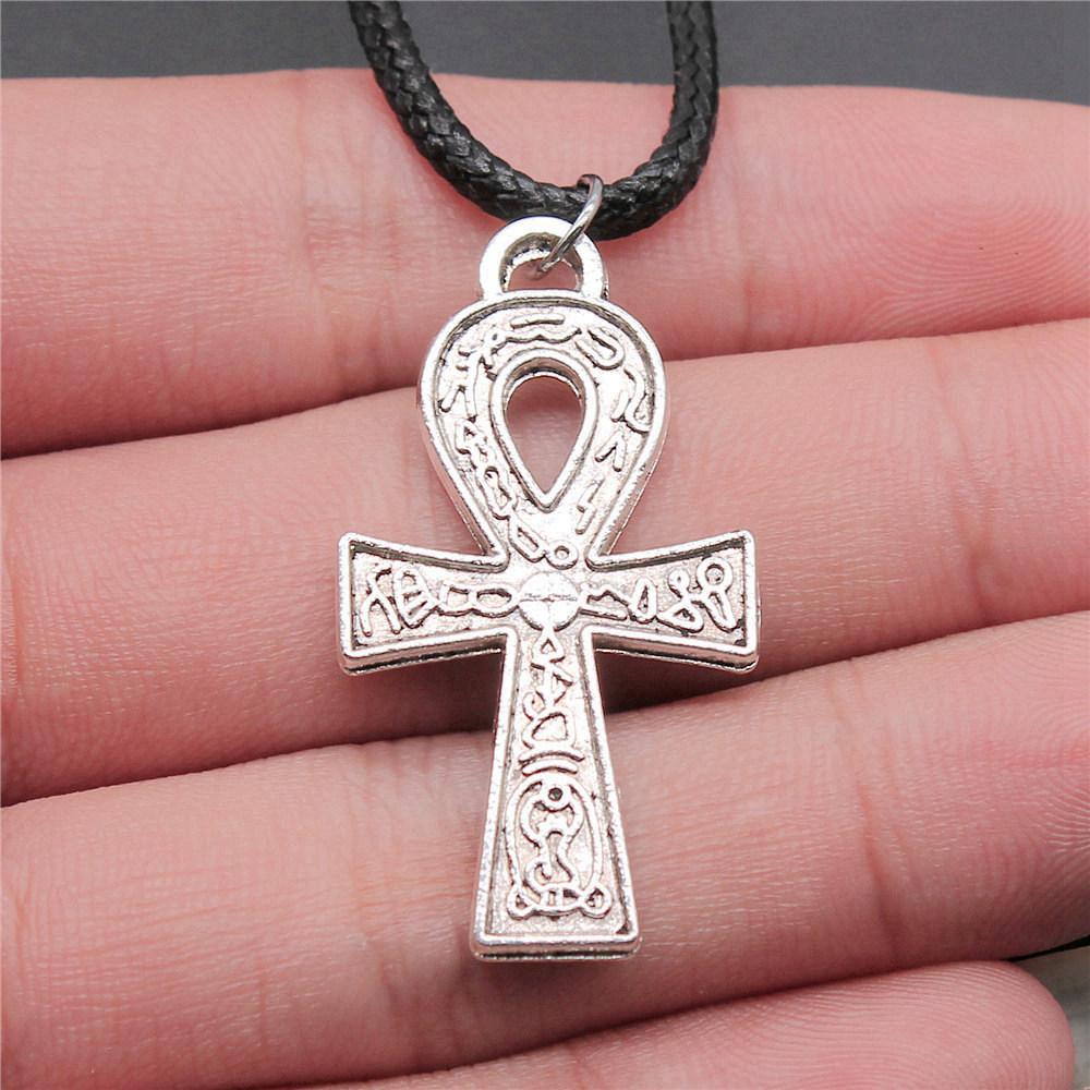 Kreuz Ankh Antikes Ägyptisches Amulett Anhänger Antike Bronze Metall Brautkragen Halskette Bestseller