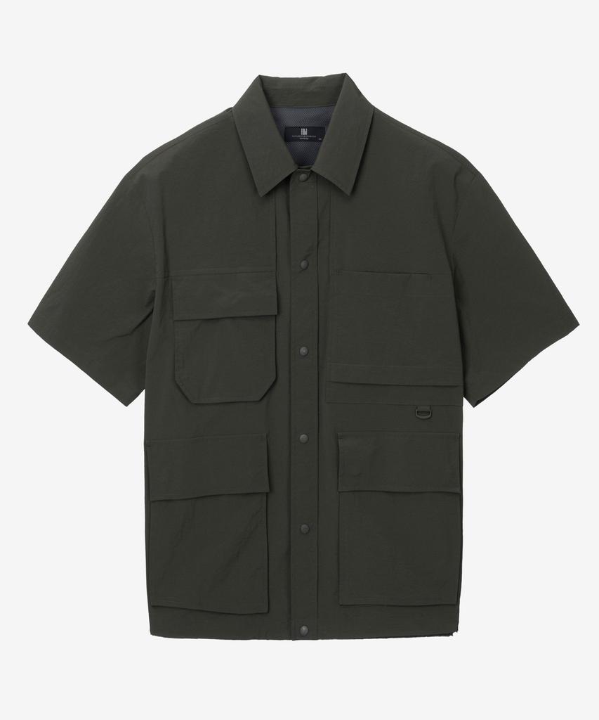 MINDBRIDGE Out-Pocket Short-Sleeve Shacket - 2Color Myws3141