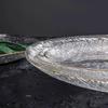 SIFAR Gold Rim Glass Fruit & Snack Plate