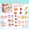 Neues Mini-Küchenspielset für Kinder Bunte Kochspielzeuge mit weichen Stoffaccessoires