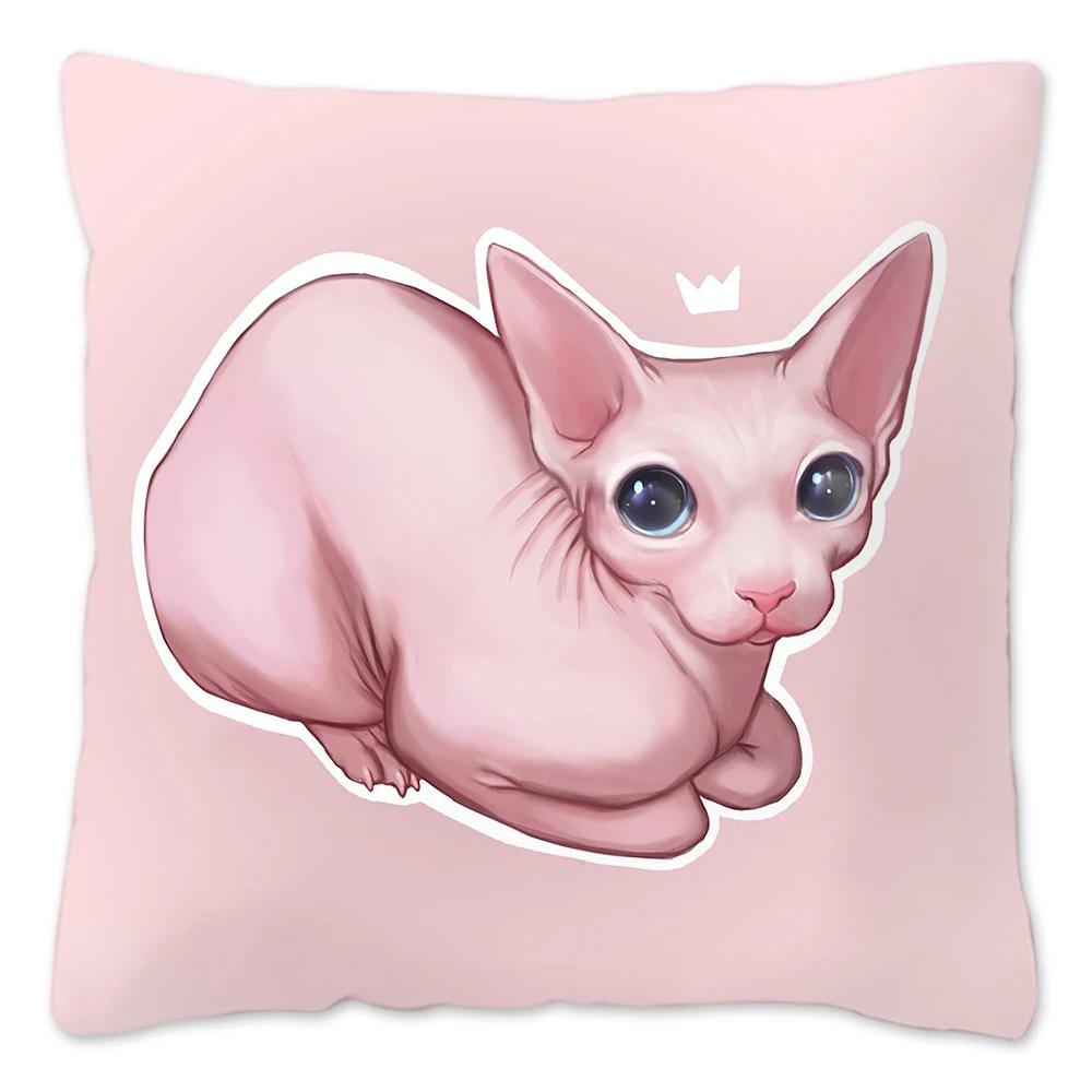 Bingus Cat Meme Pillow Case Home Decoration Funny Cushion Cover for Sofa Livingroom Throw Pillow Cover Fundas Para Cojines