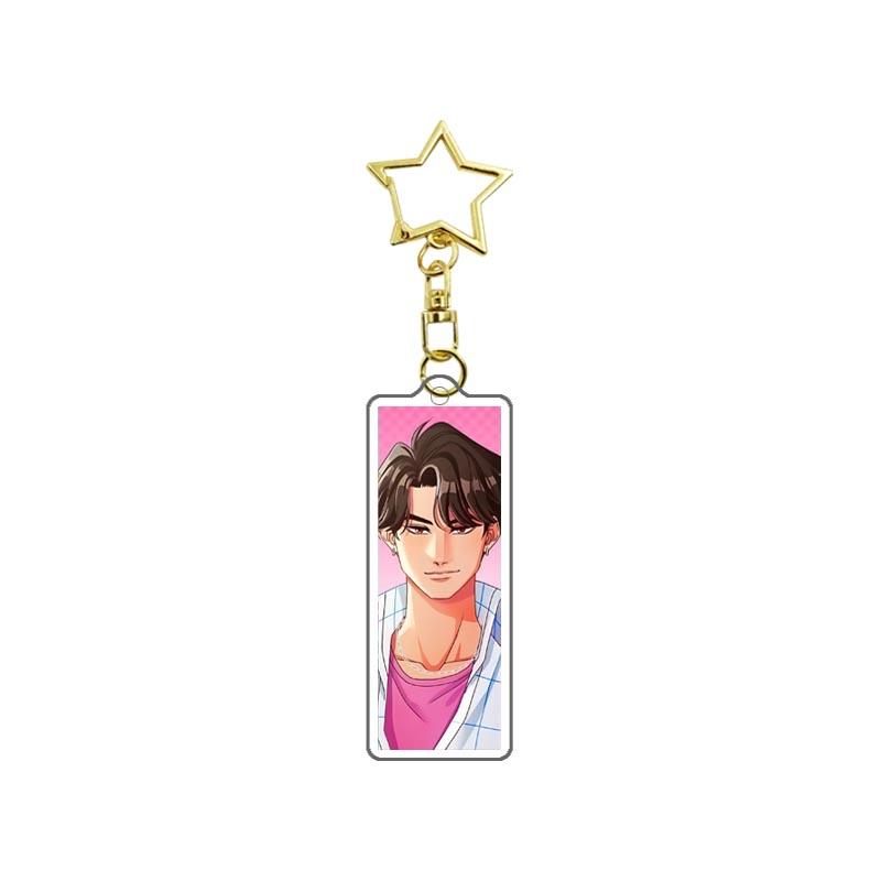 Demon Hunters Huntrix Kpop Saja Boys Acrylic Keychains Jewelry Rumi Zoey Jinu Mira Acrylic Pendant Keyring Decoration Fans Gifts