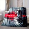 1Pc Futuristic Car Flannel Blanket, Soft And Comfortable, Casual Warm, Camping Travel, Christmas, Halloween Xmas Gift Y1968