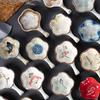 Japanese Style Ceramic Underglaze Sauce Dish & Chopstick Rest Set