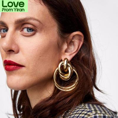 Pendant Metal Drop Earrings Fashion Brand Jewelry Drop Earrings For Women Wholesale