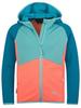 Jacket Trollkids Sogndal Multicolor Peach Harbor Blue Aqua Haze