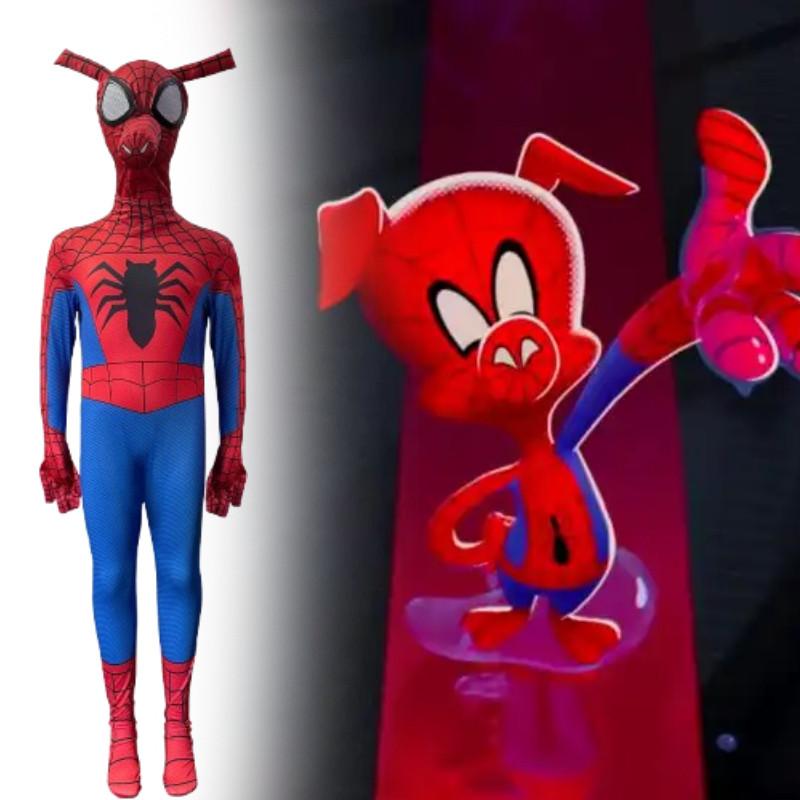 Spider Ham Hero Costume With Polyester Fabric For Cosplay And Halloween