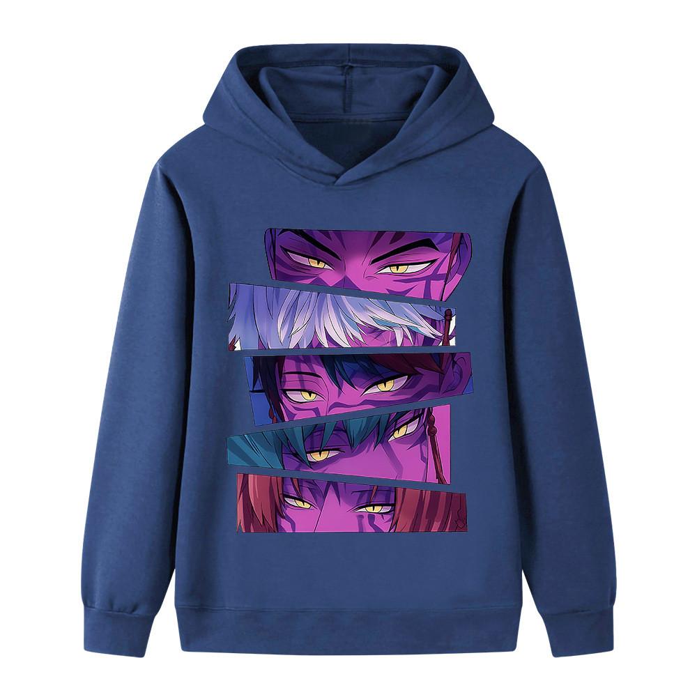 B1215 Kids Boys Girls Sajaboys Kpop Rumi Zoey Mira Print Long Sleeves Hoodie