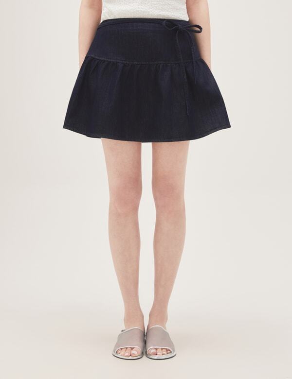 Roem Denim Mini Skirt Rmwhg37R15