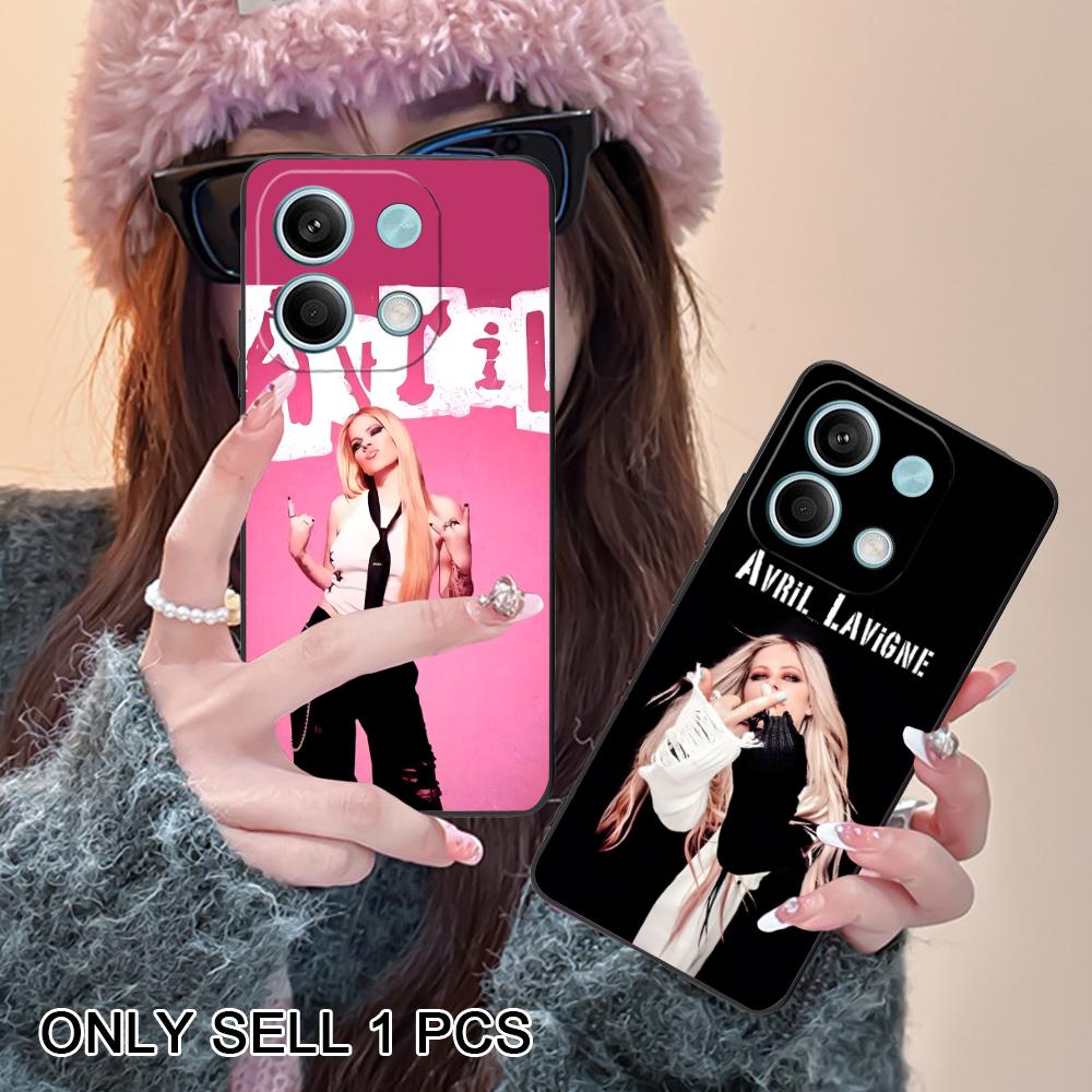 Avril Lavigne Matte TPU Mobile Phone Case for Xiaomi Redmi 15 14 13 12 A5 3 2 1 C Plus 4G 5G Colorful Printing Cover