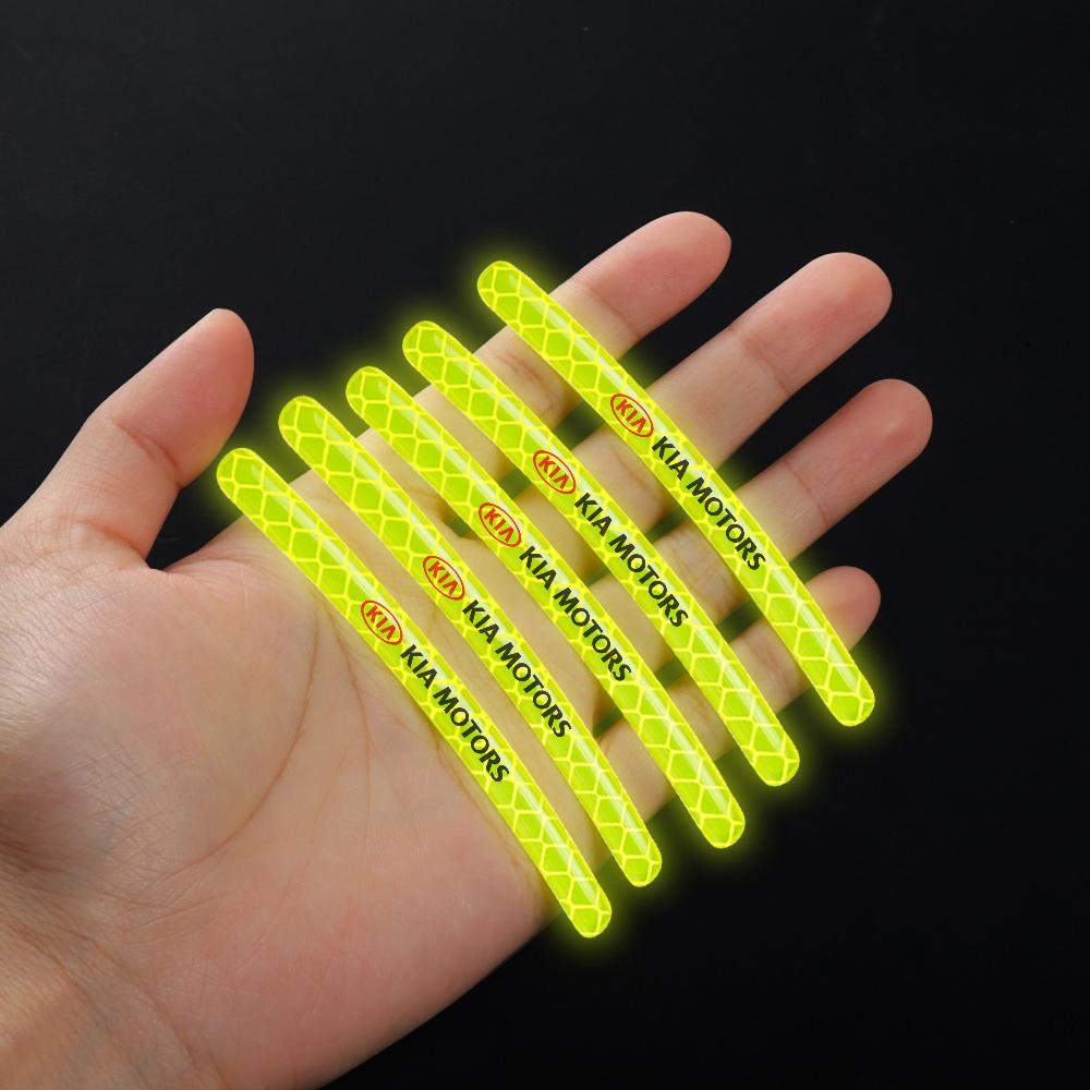 5/10/20pcs Reflective Car Wheel Rim Stickers Tape Strips Auto Decoration For KIA Rio Ceed Sportage Cerato Sorento Picanto Optima kdtn80