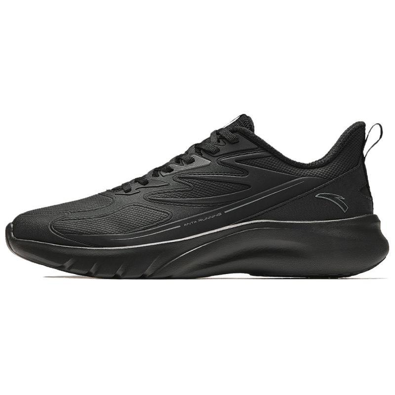 Anta Cushioned Slip-Resistant Low-Top Casual Running Shoes Men's Black Sneakers 112345522S-2
