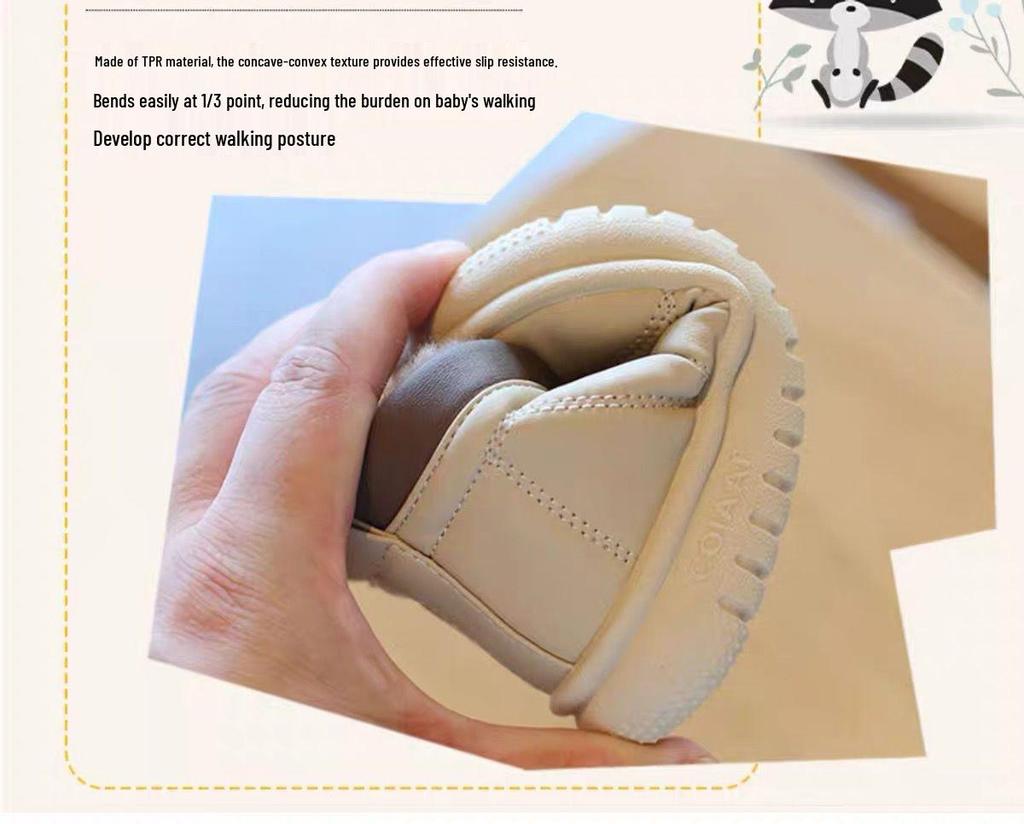 Warm Velvet Toddler Shoes - Cotton Snow Boots for Girls & Boys