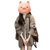 Women's Retro Wool Suit Coat: Casual Loose-Fit Jacket for Autumn and Winter
