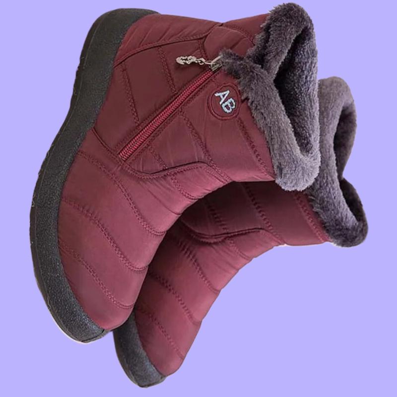 Woman Soft Fur Winter Botas Mujer Snow Womens Comfortable Women'S Boots Waterproof Women Zipper Shoes